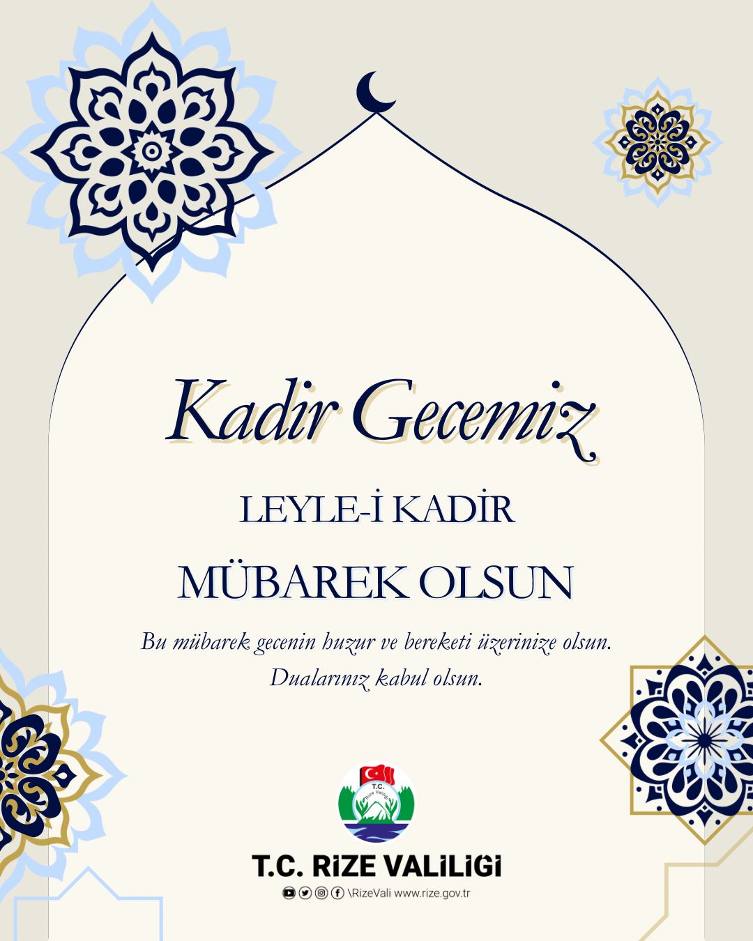 Vali Baydaş'dan Kadir Gecesi Mesajı