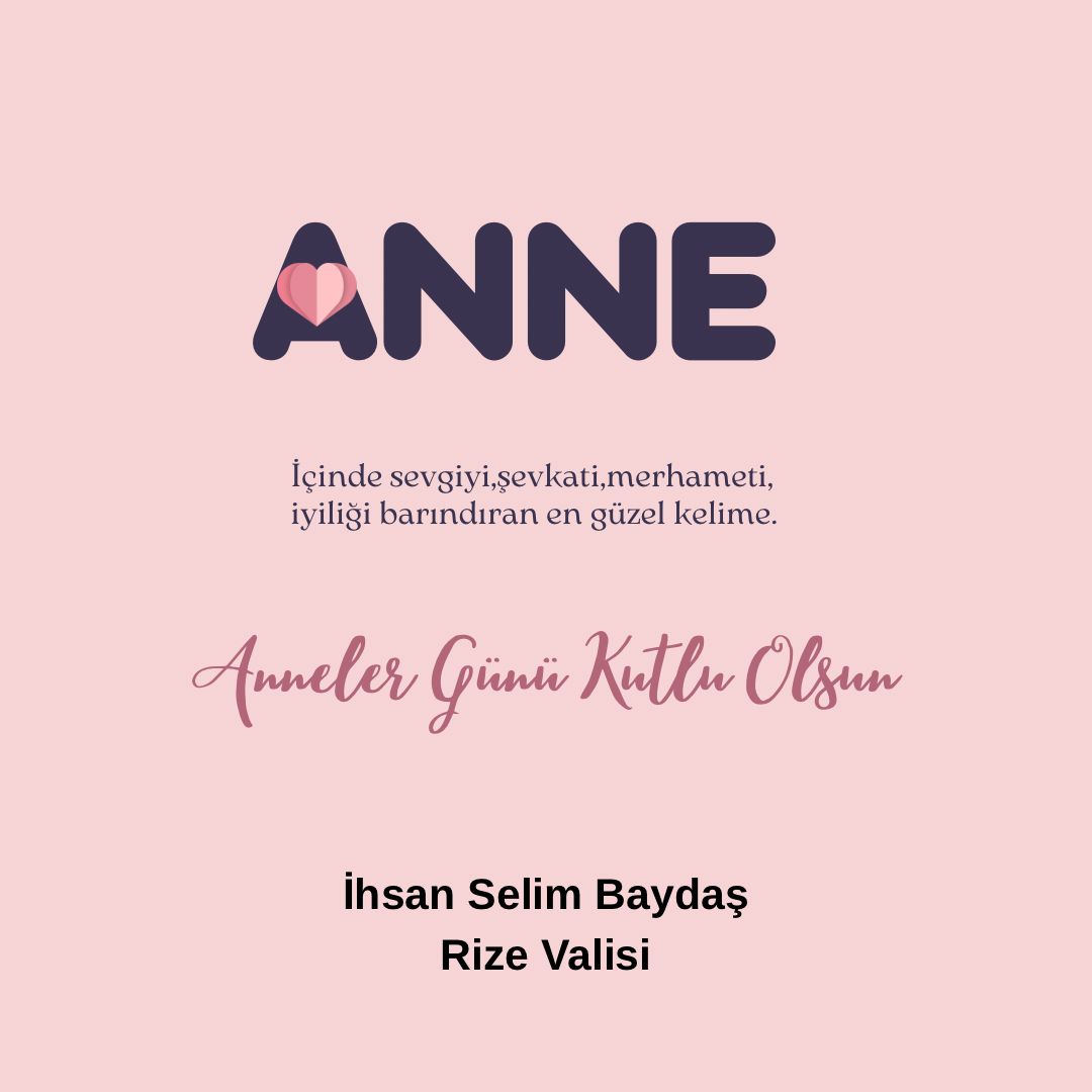 Vali Baydaş'tan Anneler Günü Mesajı