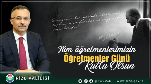 Vali Kemal Çeber’in 24 Kasım Öğretmenler Günü Mesajı 